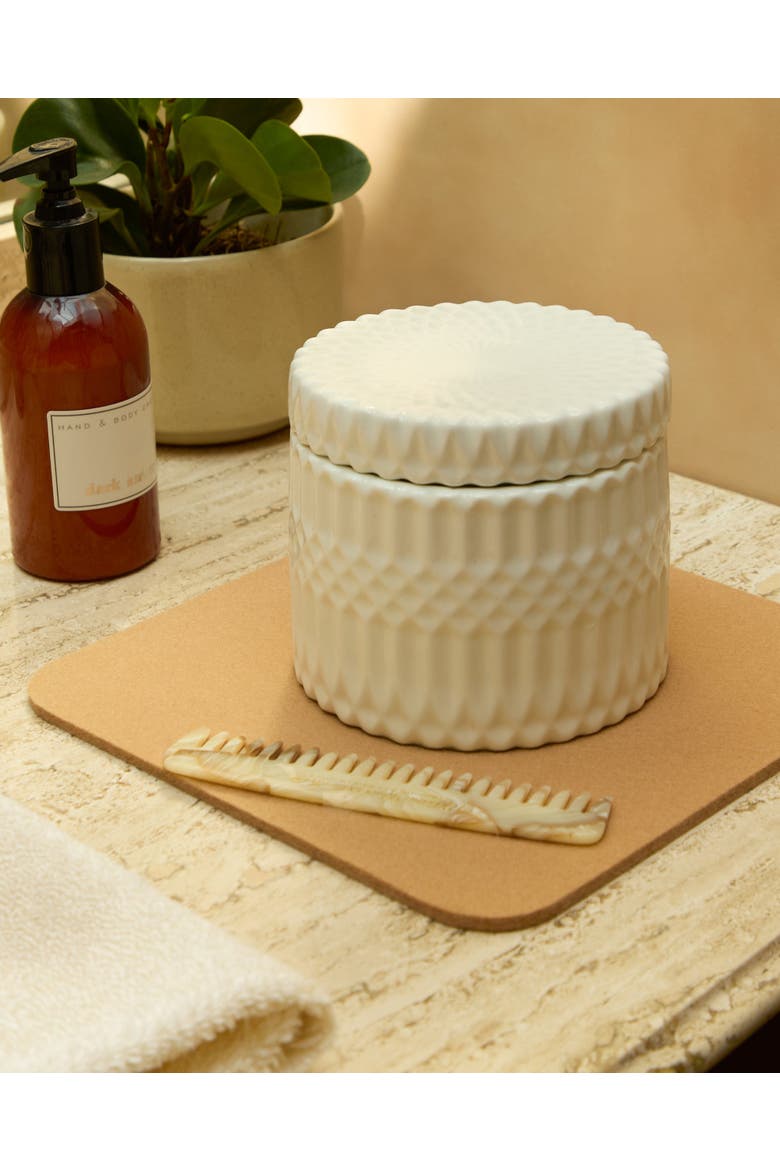 Merino Wool 9" Square Trivet, Alternate, color, Latte