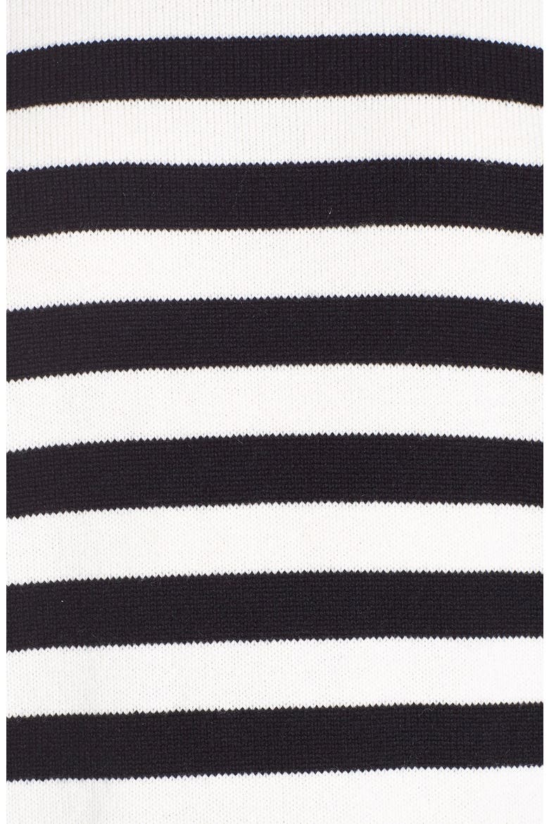 Stripe Cashmere Sweater, Alternate, color, BLACK CRÈME