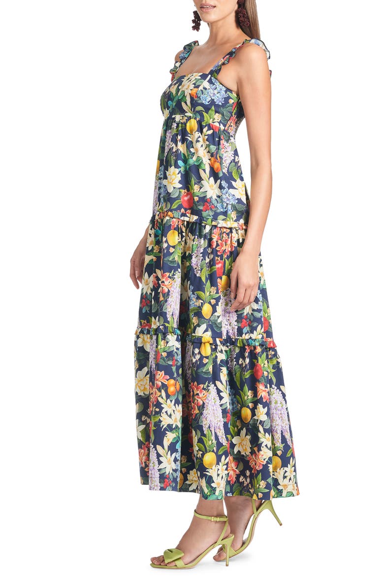 Giorno Floral Stretch Cotton Sundress, Alternate, color, ALTO GIARDINO