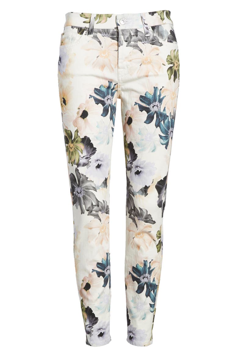 7 For All Mankind® The Ankle Skinny Jeans, Alternate, color, DESERT GARDEN