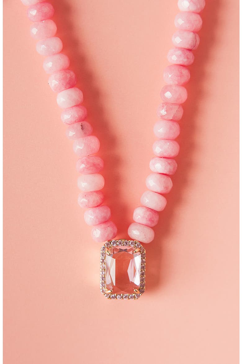 Ellie Necklace, Alternate, color, PINK