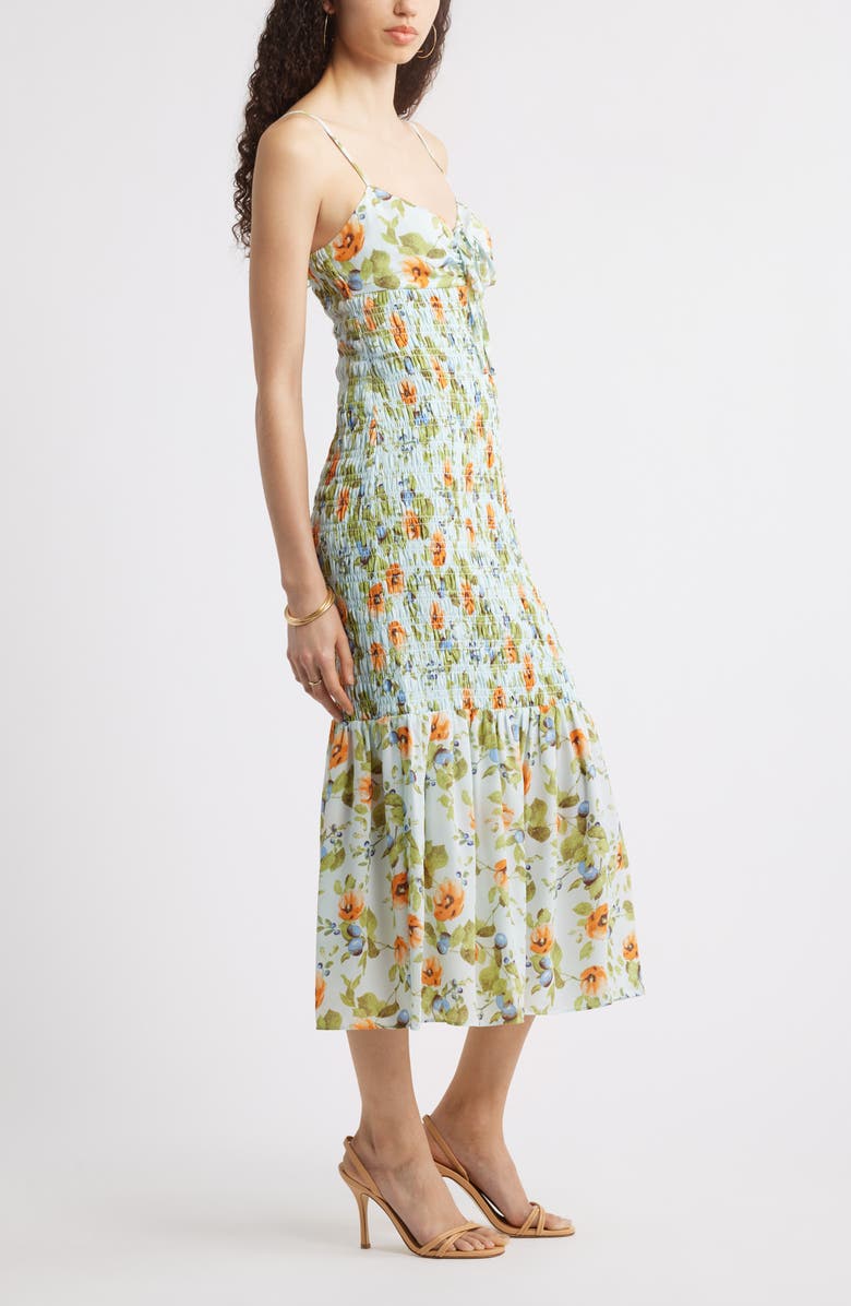 Chelsea28 Smocked Drop Waist Sundress, Alternate, color, Blue Sweet Fruit