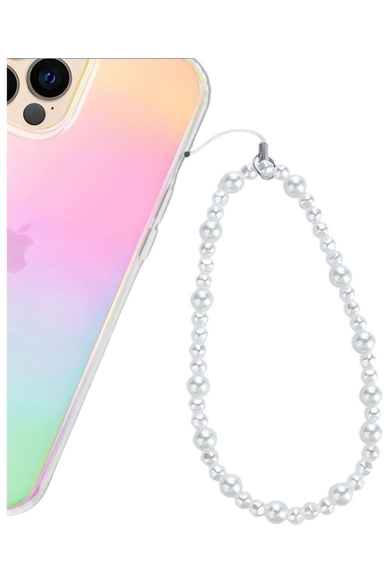 Phone Charm Wristlet, Alternate, color, White