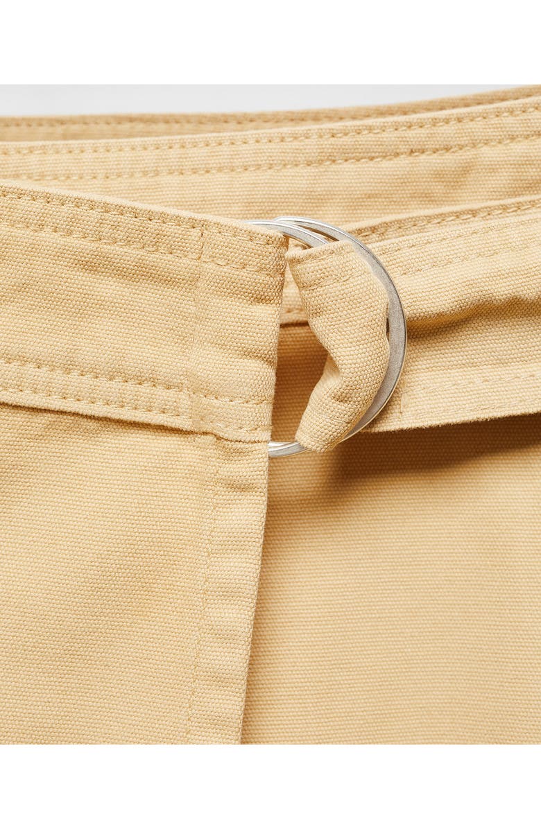 MANGO Cargo Wrap Miniskirt, Alternate, color, Medium Brown