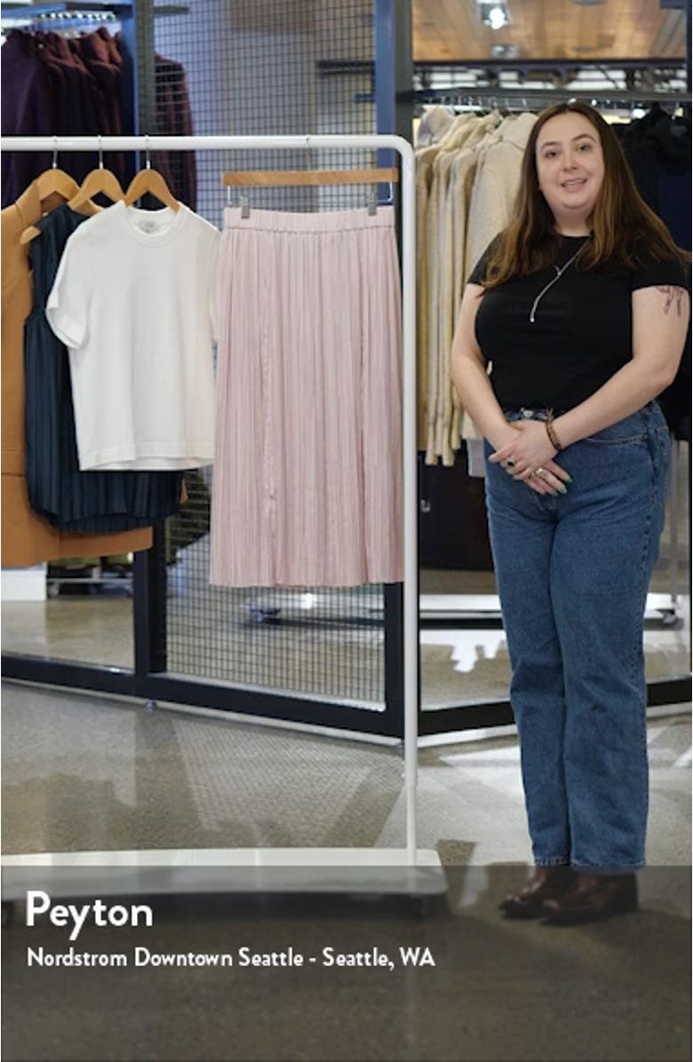 Micropleat Midi Skirt, sales video thumbnail