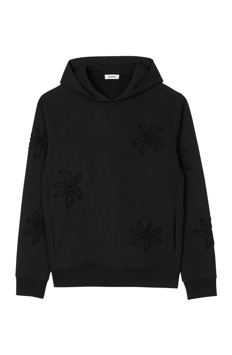 SANDRO Floral hoodie, Alternate, color, 