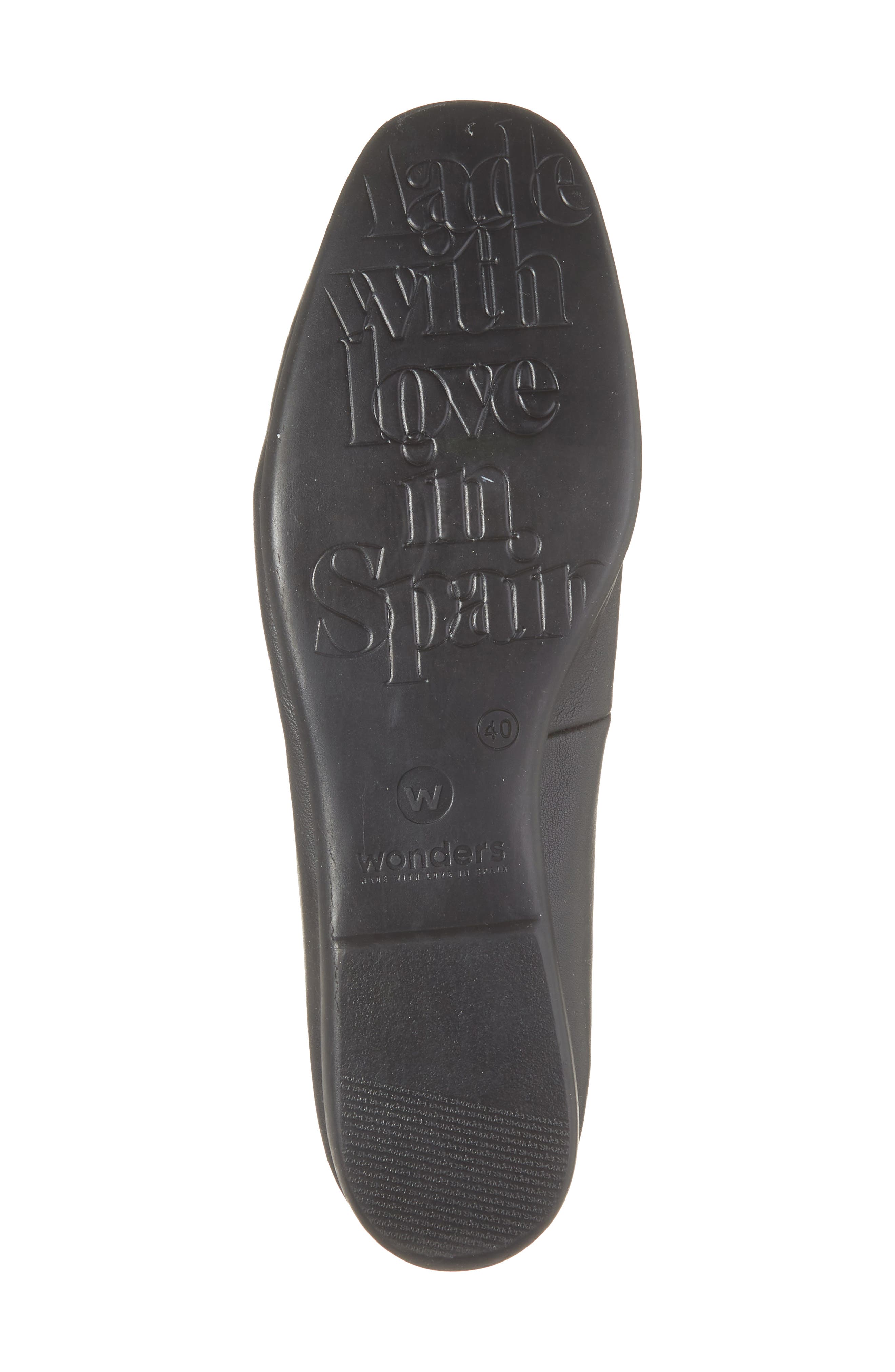 Wonders Square Toe Ballet Flat, Alternate, color, Sauvage Black