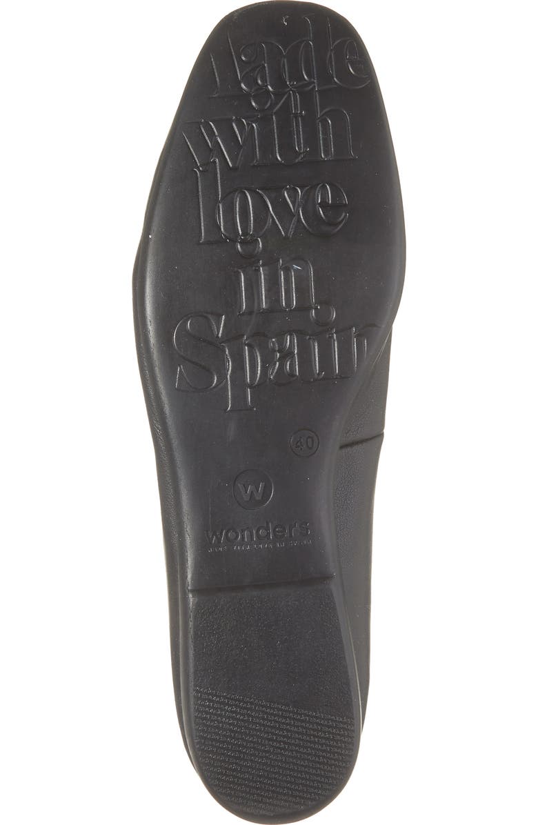 Wonders Square Toe Ballet Flat, Alternate, color, Sauvage Black