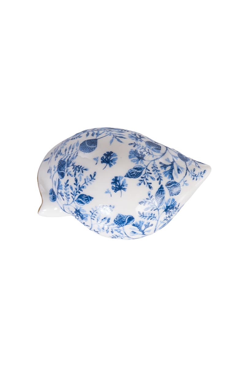 Gallerie II Chinoiserie Scotch Ponnet Shell Decorative Figurine, Alternate, color, Blue
