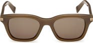 ZEGNA 54mm Rectangular Sunglasses