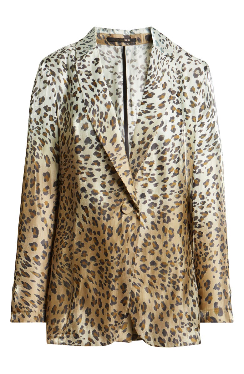 KOBI HALPERIN Ombré Metallic Animal Print Blazer, Alternate, color, 