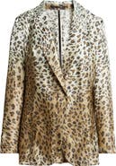 KOBI HALPERIN Ombré Metallic Animal Print Blazer