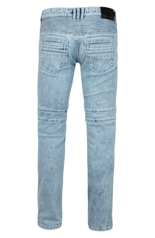 X-ray Xray Stretch Mid Rise Skinny Moto Jeans In Blue