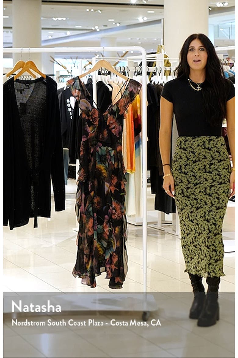 Fali Ahiahi Floral Ruffle Midi Dress video