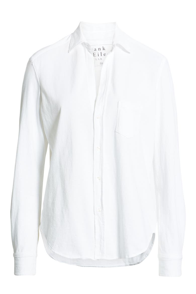 Tee Lab Knit Button Down Shirt, Alternate, color, WHITE