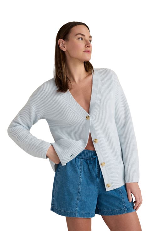 Cashmere Shaker Stitch Cardigan