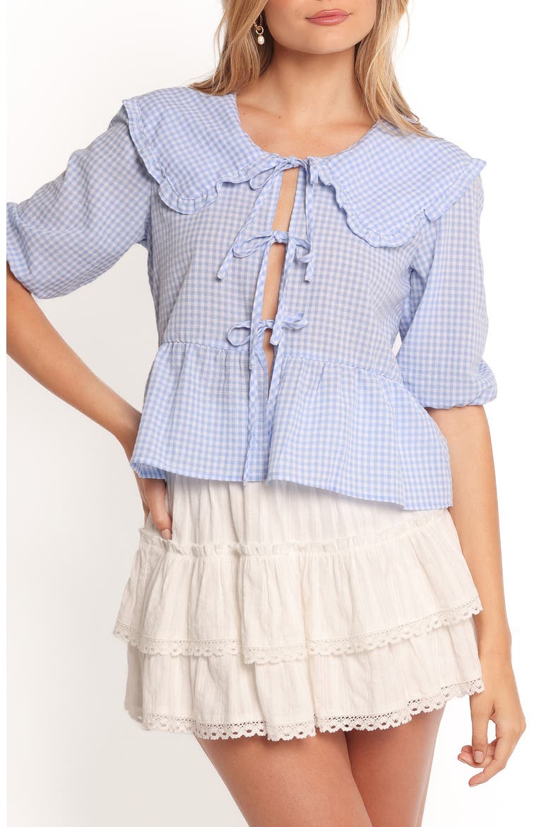 Tillio Tie Front Top, Main, color, BLUE