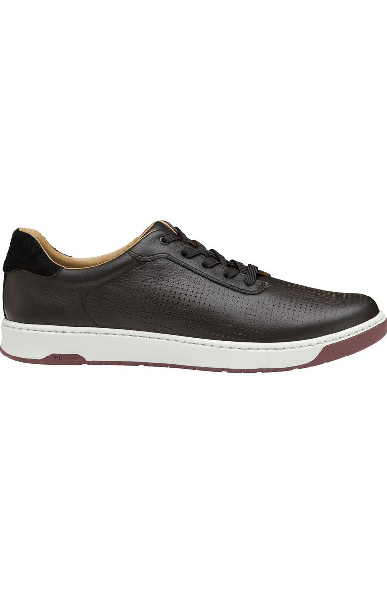 Johnston & Murphy Daxton U-Throat Leather Sneaker, Alternate, color,