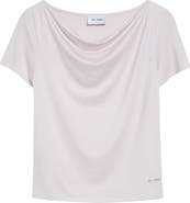 ST. JOHN Cowl Neck Knit Top