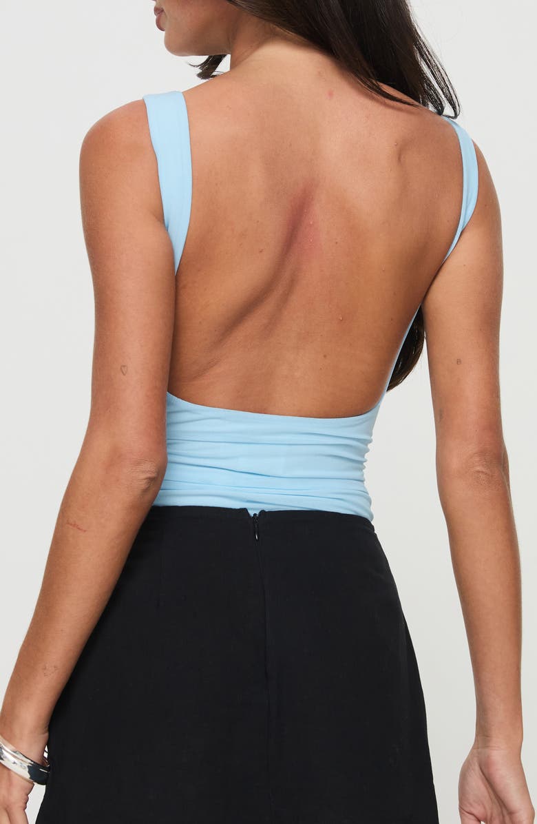 Princess Polly Morgane Ruched Mesh Bodysuit, Alternate, color, 