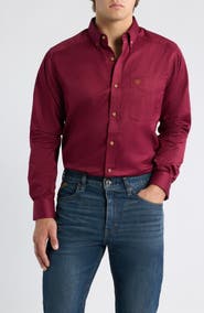 Ariat Solid Twill Classic Fit Button Down Shirt