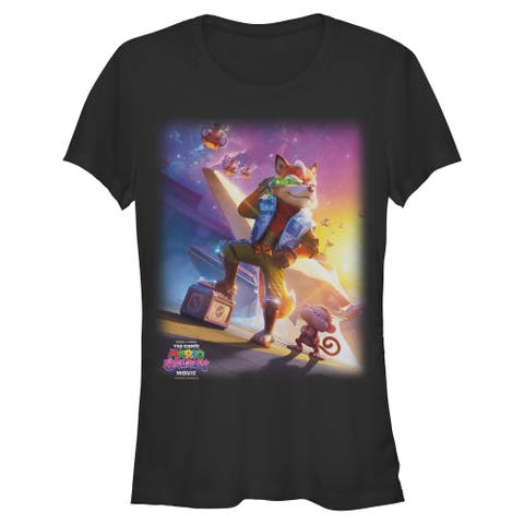 Junior's Star Fox McCloud Space Poster Short Sleeve T-Shirt