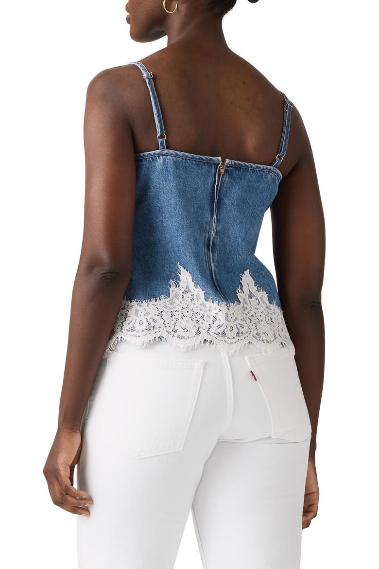 90s Lace Denim Camisole, Alternate, color, SLIPPED MY MIND