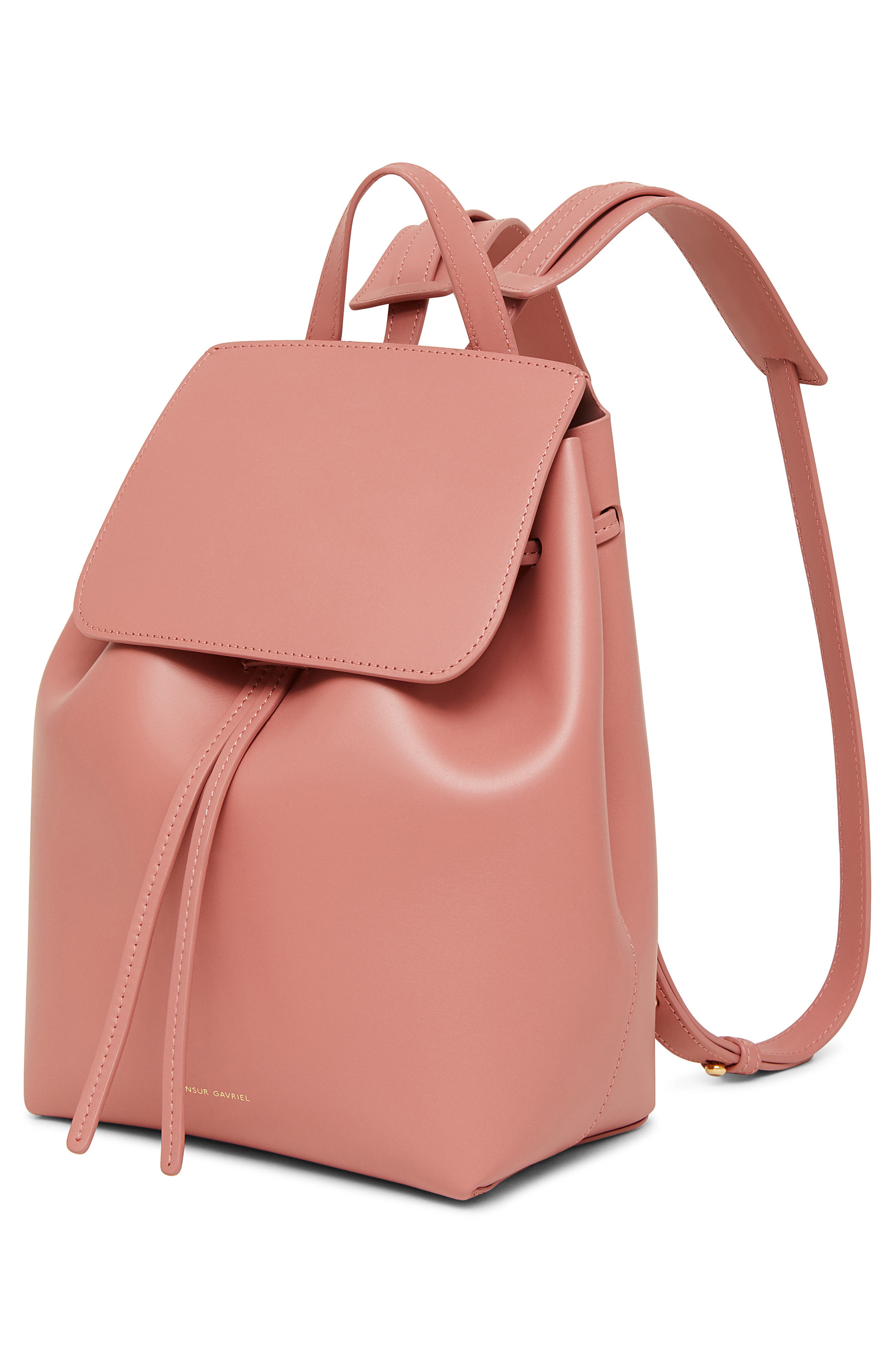 Mansur Gavriel Mini Leather Backpack, Alternate, color, 