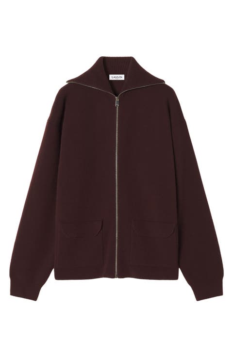 Cashmere Zip Cardigan