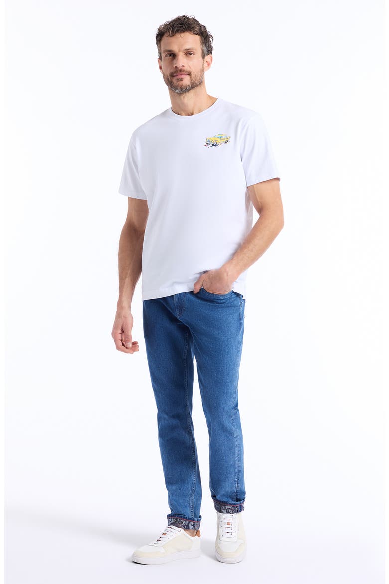 Skyline Cruise Cotton Graphic T-Shirt, Alternate, color, WHITE
