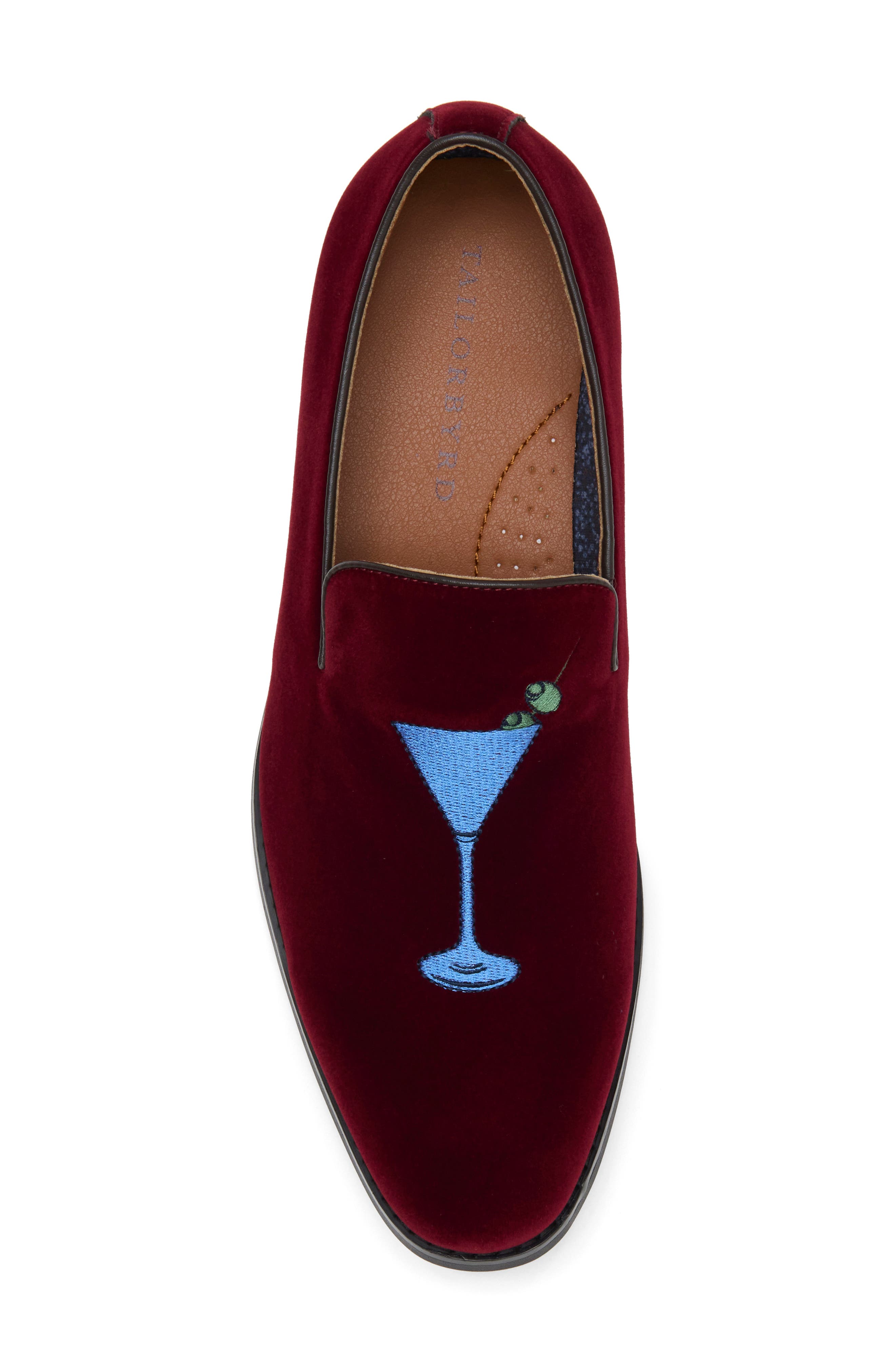 Martin Velvet Loafer, Alternate, color, BORDEAUX