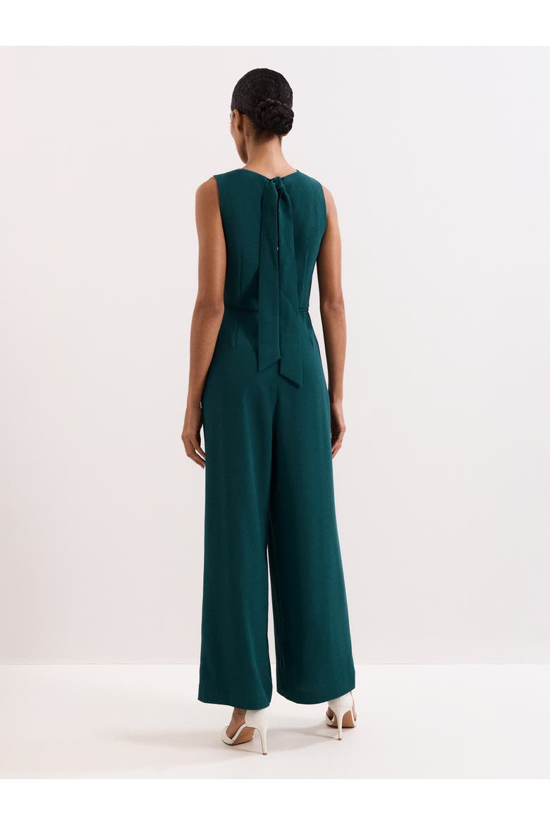 Monique Cowl Neck Wide Leg Jumpsuit, Alternate, color, Teal