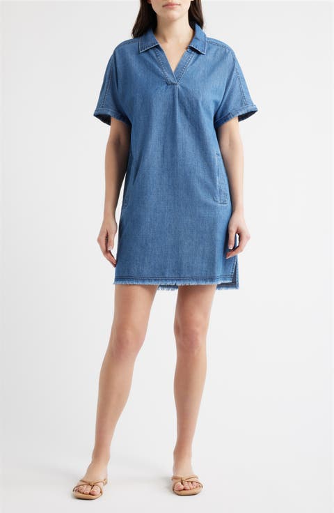 Denim Shift Dress