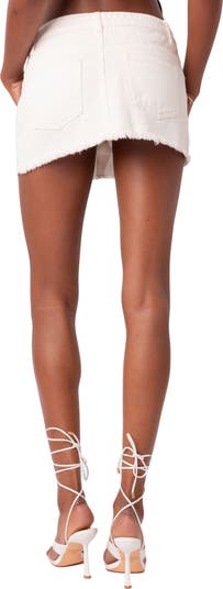 Micah Low Rise Denim Miniskirt