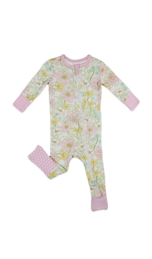 Everly Grey Convertible Romper Fitted Long Sleeve Pajama In Green