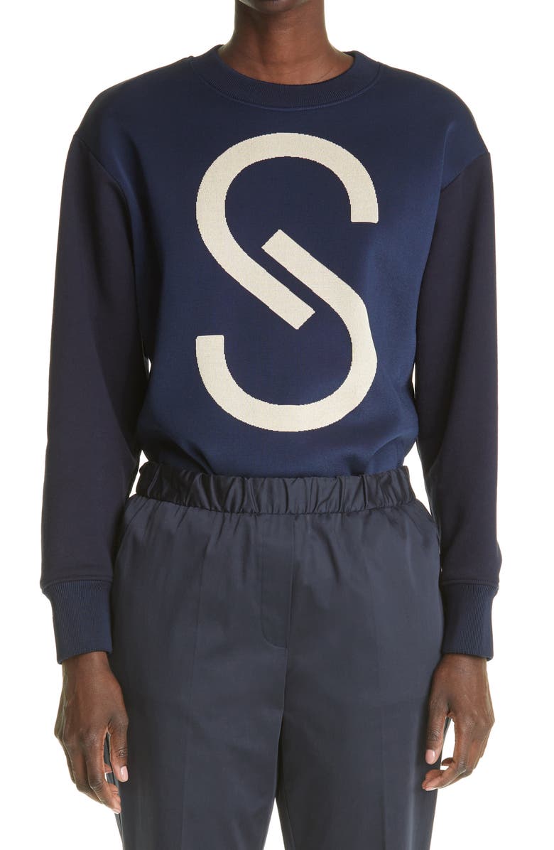 St. John Collection Logo Sweatshirt, Main, color, 