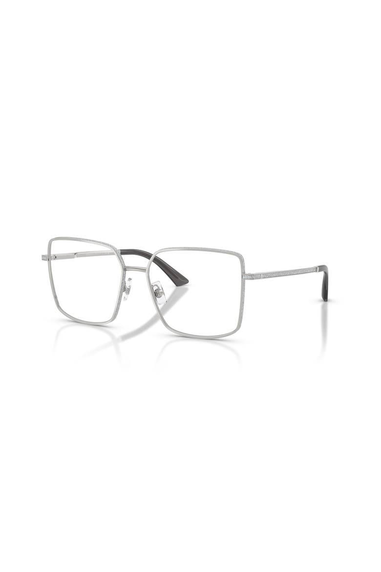53mm Square optical glasses, Main, color, Silver