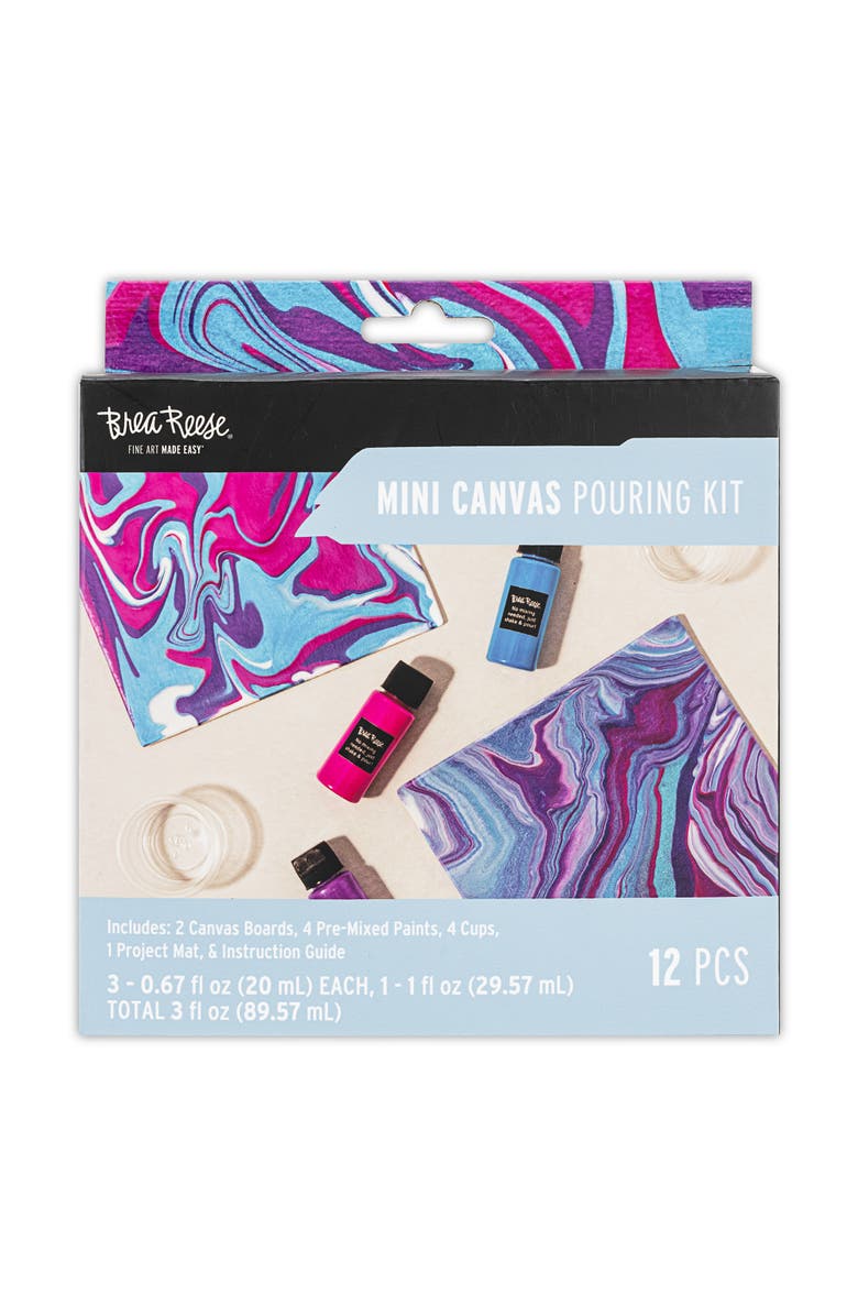 Brea Reese Acrylic Paint Pouring Kit Holiday Wall Art, Main, color, Multicolored