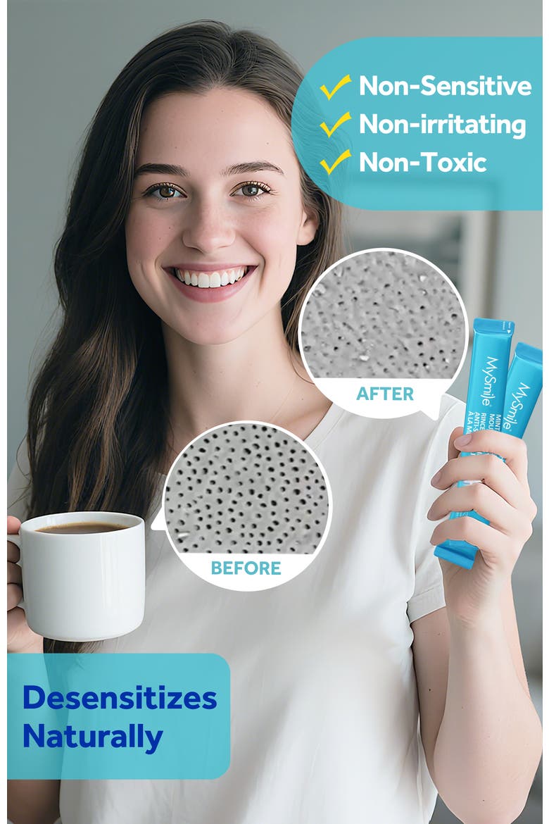 Nano-Hydroxyapatite Portable Mouthwash for Sensitive Teeth, Alternate, color, Light Blue