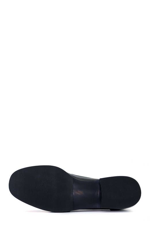 Marc Joseph New York East Village 2.0 Leather Penny Loafer, Alternate, color, Black & White Polished Napa