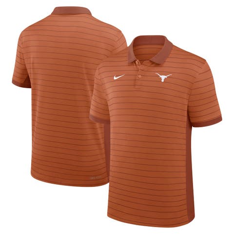 Men's Nike Texas Orange Texas Longhorns 2025 Early Season Coaches Sideline Victory Stripe Performance Polo