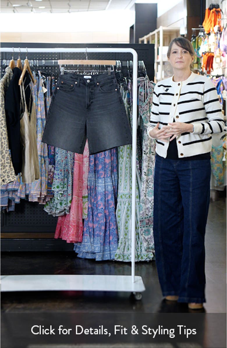 Kaylee Cutoff Bermuda Denim Shorts, sales video thumbnail