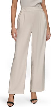 Donna Karan New York Pleated Wide Leg Pants