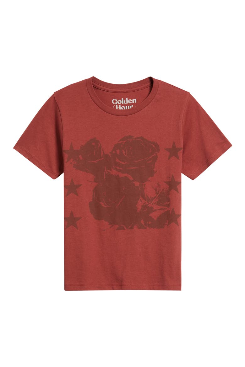 Roses & Stars Graphic T-Shirt, Alternate, color, SPICED APPLE