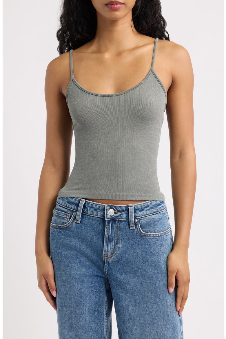 Molly Glitter Cami, Main, color, GREY