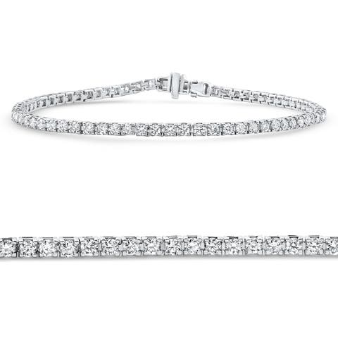 2 - 4Ct Diamond Tennis Bracelet 7" Lab Grown
