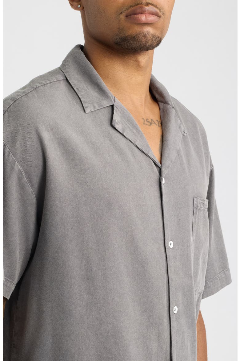 Core Cotton Camp Shirt, Alternate, color, VINTAGE GREY