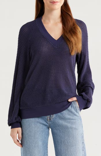 Gibsonlook Courtside Open Stitch Sweater
