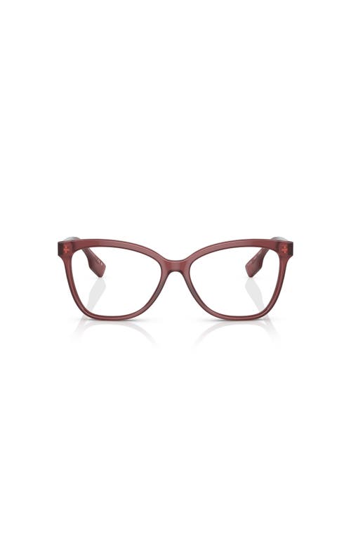 Burberry 54mm Cat Eye Optical Glasses In Burgundy