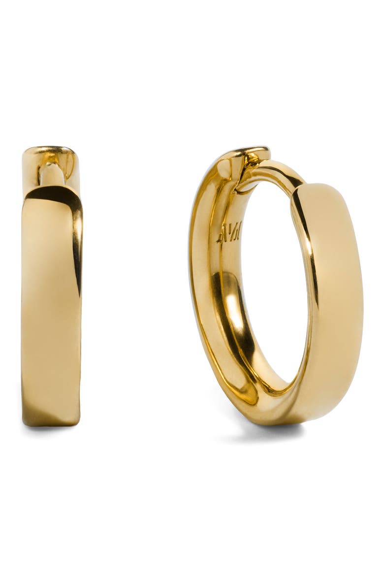 Essential Huggie Hoop Earrings, Main, color, 18K GOLD VERMEIL